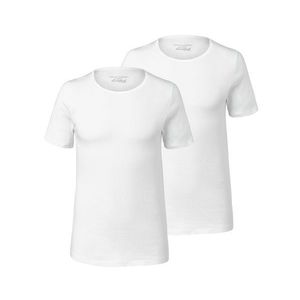 Kvalitné jemne rebrované nátelníky s krátkymi rukávmi, 2 ks vyobraziť