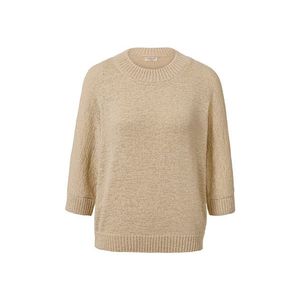 Letný pletený pulóver zo stužkovej priadze vyobraziť