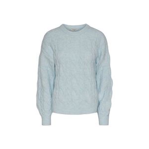 Pletený pulóver, svetlomodrý vyobraziť