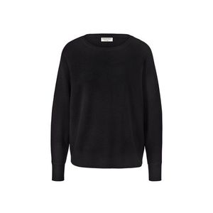 Pulóver z jemného úpletu, čierny vyobraziť