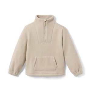 Mikina z mäkučkého flísu, biela vyobraziť