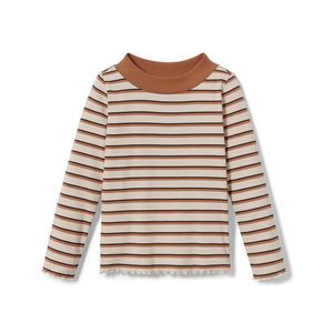 Rebrované tričko, biele s prúžkami vyobraziť