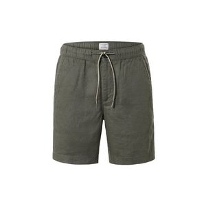 Ľanové šortky, kaki vyobraziť