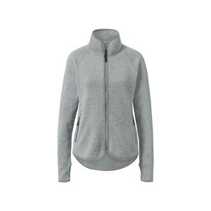 Bunda z pleteného flísu, svetlosivá vyobraziť