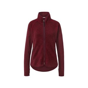 Bunda z pleteného flísu, tmavočervená vyobraziť