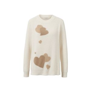 Pletený pulóver so žakárovými srdiečkami vyobraziť