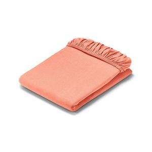 Džersejová napínacia plachta, nadmerná veľkosť, koralová vyobraziť