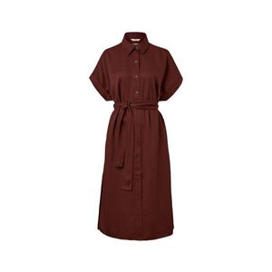 Košeľové šaty z ľanovej zmesi vyobraziť