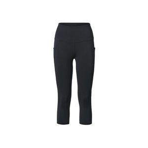 Trojštvrťové športové legínsy, čierne vyobraziť