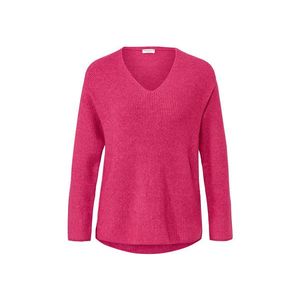 Pulóver z hrubého úpletu, malinová vyobraziť