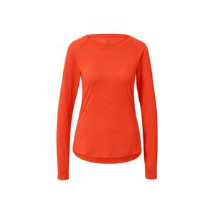 Športové tričko s dlhým rukávom, oranžové vyobraziť