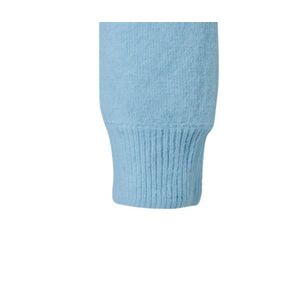 Kardigán s golierom, svetlomodrý vyobraziť