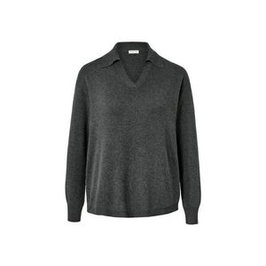 Pletený pulóver s polo golierom vyobraziť