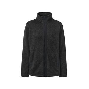 Bunda z pleteného flísu, antracitová vyobraziť