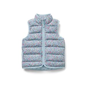 Detská prešívaná vesta, kvetovaná vyobraziť