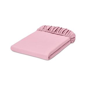 Napínacie prestieradlo z perkálu, ružová, štandardná veľkosť vyobraziť