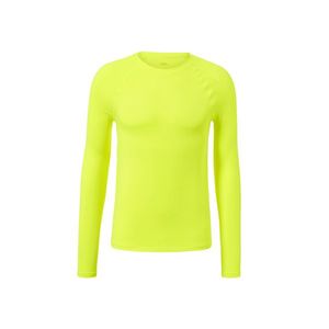 Funkčné tričko s dlhými rukávmi, neónovožlté vyobraziť