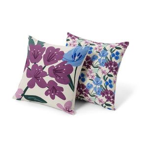 Biela s viacfarebnou celoplošnou kvetinovou potlačou vyobraziť