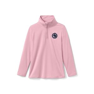 Jazdecké funkčné tričko s dlhým rukávom z recyklovaného materiálu, ružové vyobraziť