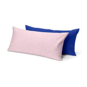 Obliečky na vankúš z renforcé, 2 ks, tmavomodrá a ružová vyobraziť