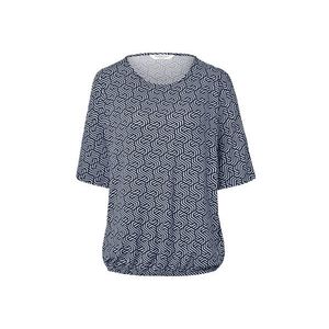 Blúzkové tričko s potlačou, modré vyobraziť