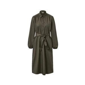 Popelínové šaty s opaskom na zaväzovanie vyobraziť