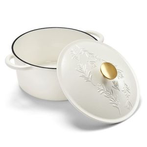 Liatinový hrniec, biely vyobraziť