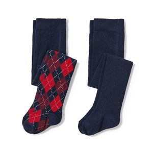 Detské pančuchové nohavice s kosoštvorcovým vzorom, 2 ks vyobraziť