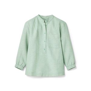 NAH/STUDIO blúzka | zmes bavlny a ľanu, caribbean, Sake vyobraziť