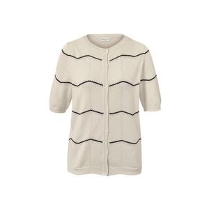 Kardigán z jemnej pleteniny s ažúrovým vzorom vyobraziť