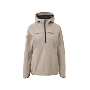 Bežecká bunda do dažďa, hnedosivá vyobraziť