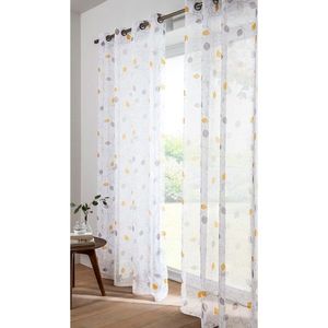 Voálový záves s potlačou listov vyobraziť