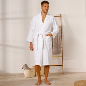 Jednofarebný župan z buklé froté zn. Colombine® s kimono golierom vyobraziť