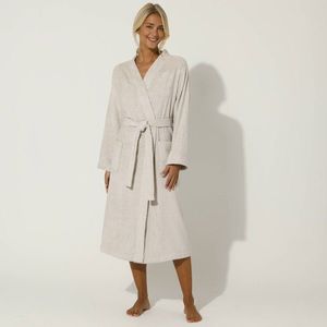 Jednofarebný župan z buklé froté zn. Colombine® s kimono golierom vyobraziť