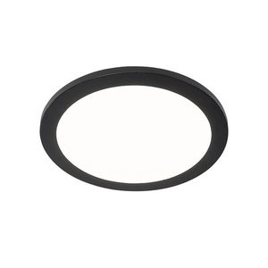 Stropné svietidlo čierne 30 cm vrátane LED 3-stupňový stmievač IP44 - Steve vyobraziť