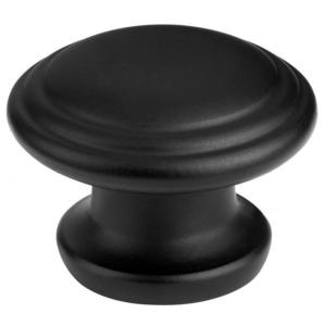 Nábytková kľučka Bems o 34 mm plast čierna matná vyobraziť