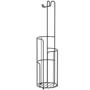 WC stojan s úložným priestorom, čierny vyobraziť