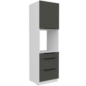 Kuchynská skrinka Aria-Gr/Wh Anti Fingerprint 60dps-210 1f 3s vyobraziť