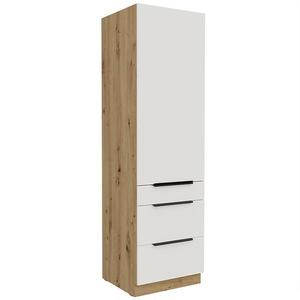 Kuchynská skrinka Aria-Wh/Ar Anti Fingerprint 60dks-210 1f 3s vyobraziť