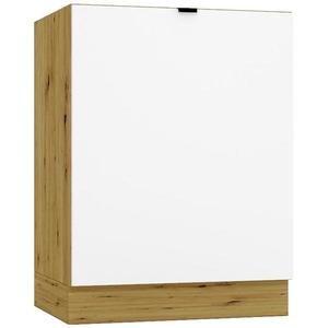 Kuchynská skrinka Cosmo Gianna D60zl P/L Biela Aljaška/Dub Artisan vyobraziť