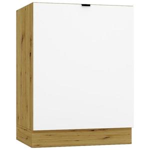 Kuchynská skrinka Cosmo Gianna D60 Pc P/L Biela Aljaška/Dub Artisan vyobraziť