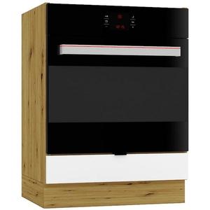 Kuchynská skrinka Cosmo Gianna Dk60 Biela Aljaška/Dub Artisan vyobraziť