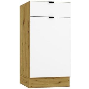 Kuchynská skrinka Cosmo Gianna D40s/1 P/L Biela Aljaška/Dub Artisan vyobraziť