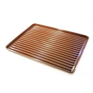 ALFA PLASTIK - Odkvapkávač na riad hnedý 50x40cm, umelá hmota vyobraziť