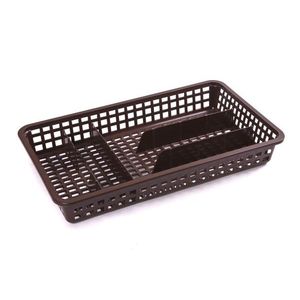 ALFA PLASTIK - Príborník úzky dierkovaný hnedý, 37, 5 x 21, 5 x 5, 5cm vyobraziť