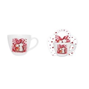 DUO - Hrnček 460ml LOVING CATS, párik mačiatka, porcelán vyobraziť