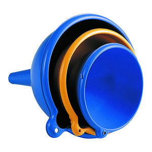 HEIDRUN - Sada lievikov 3ks, 10cm, 12cm, 14cm, rôzne farby vyobraziť