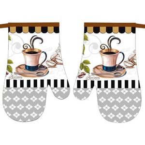 MAKRO - Chňapka kuchynská COFFE II s magnetom 2ks, dekor šálka s kávou vyobraziť