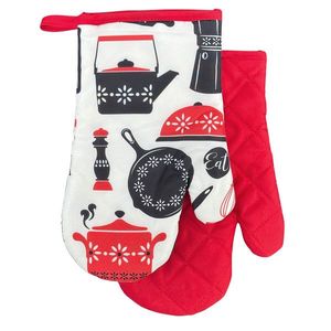 MAKRO - Chňapka s magnetom Kitchen II.2ks, červená hrnce vyobraziť