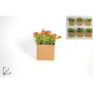 MAKRO - Dekorácia kvety v taške rôzne farby vyobraziť